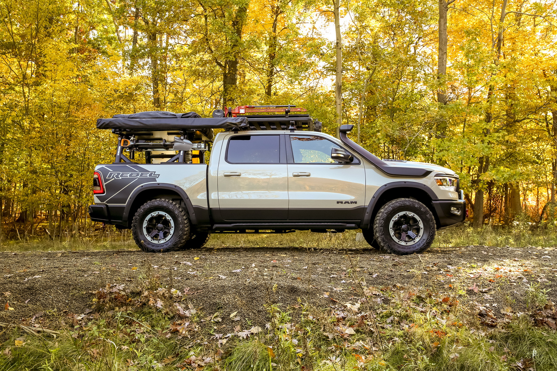 Get A SEMA Load Of Mopar’s Slammed Dodge Lowliner Restomod And RAM Truck