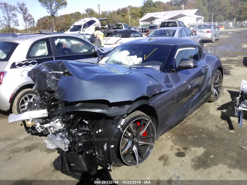 A Wrecked 2020 Toyota Supra Has Hit The Auction Lot With Smashed Front End