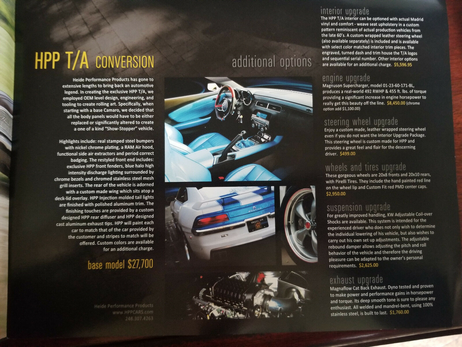 HPP’s Pontiac-Faced, Camaro-Based 2010 Trans Am Is A Unique SEMA Car You Can Buy Now