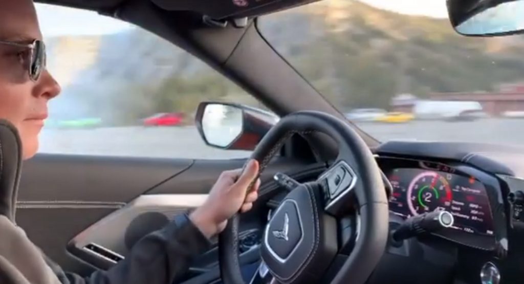 2020 Chevrolet Corvette Performs A Standing Launch – And Some Donuts