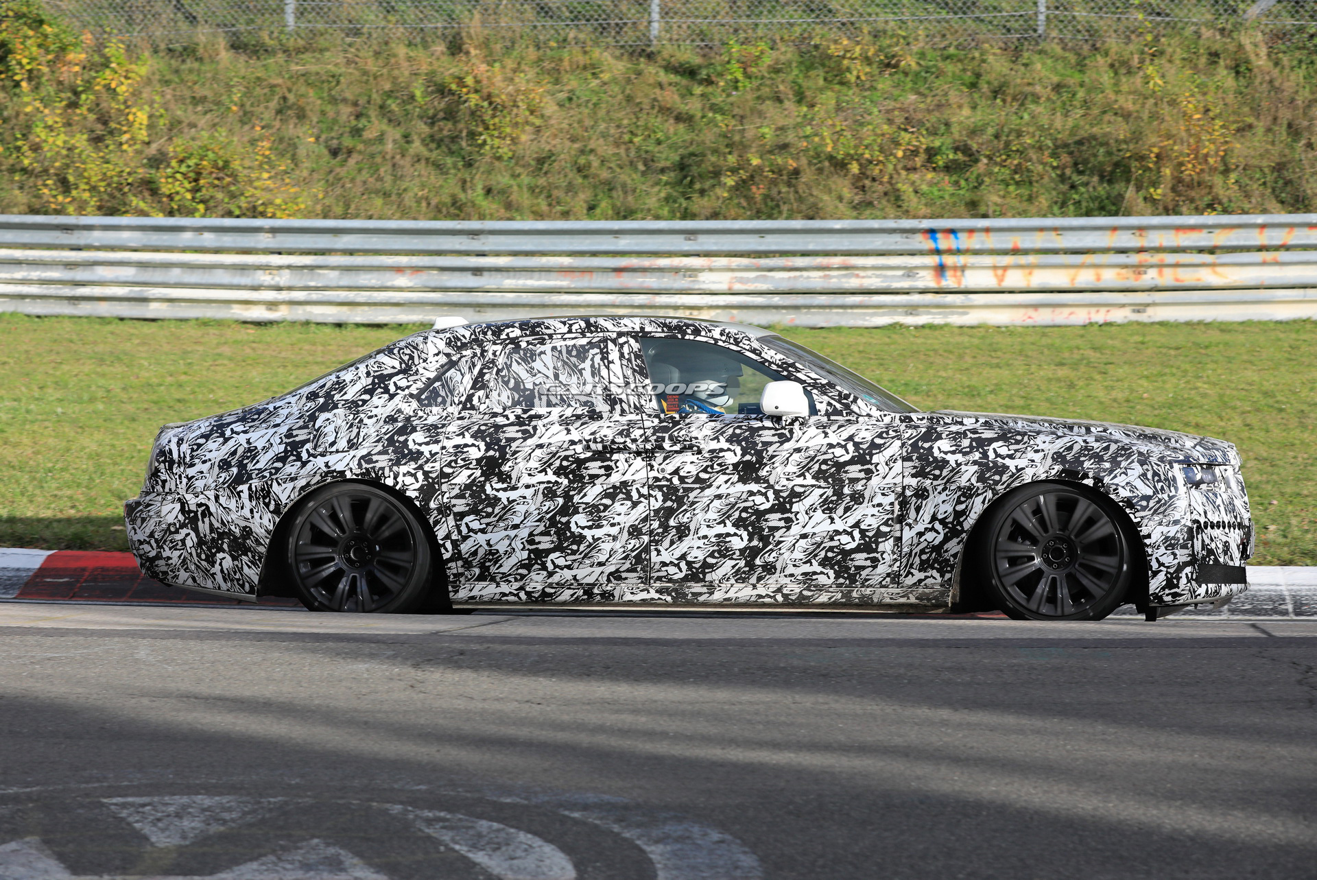 2021 Rolls Royce Ghost Tests Its New Platform On The Nurburgring