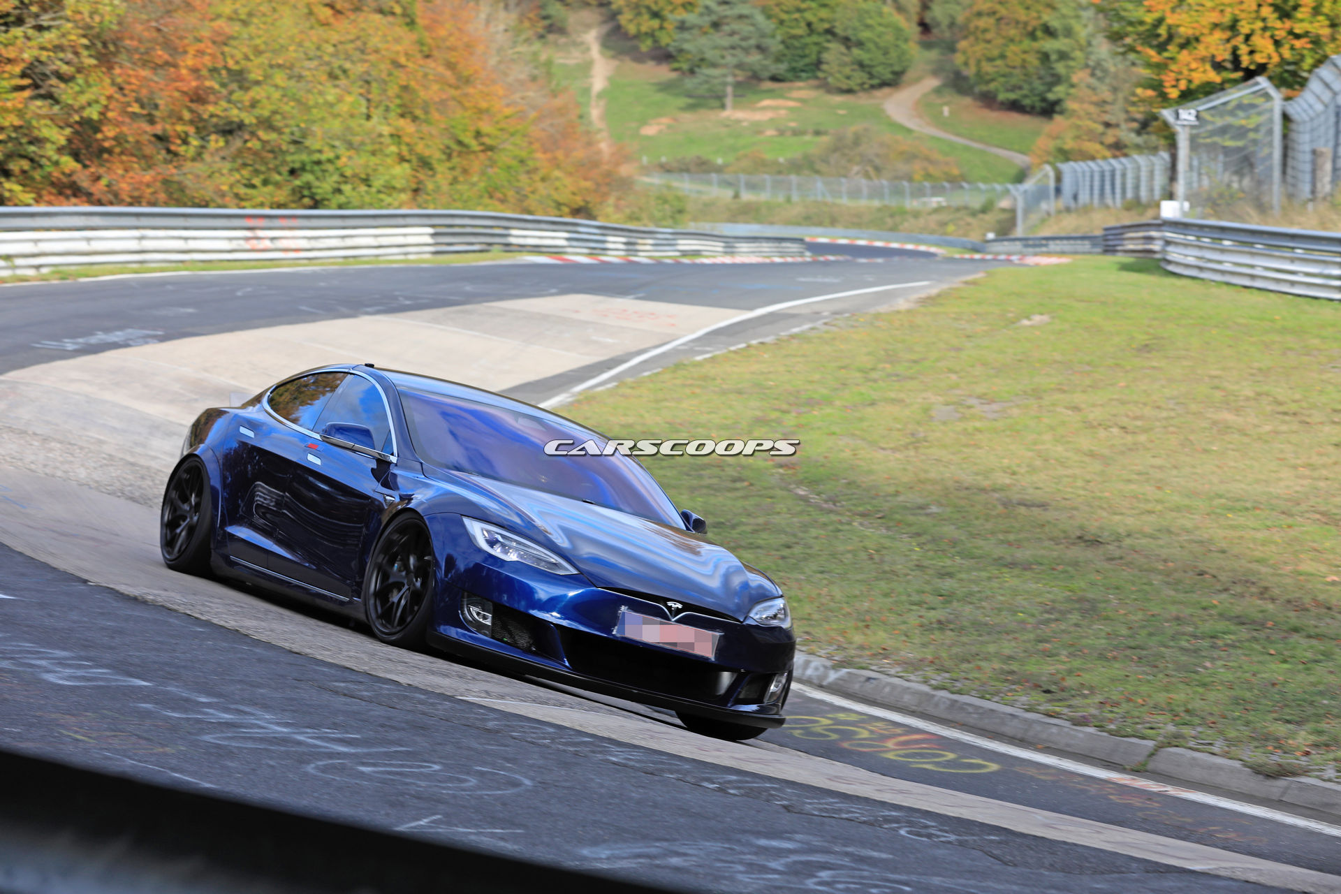 Tesla’s Model S Plaid Prototype Has Sprouted A Massive Rear Wing