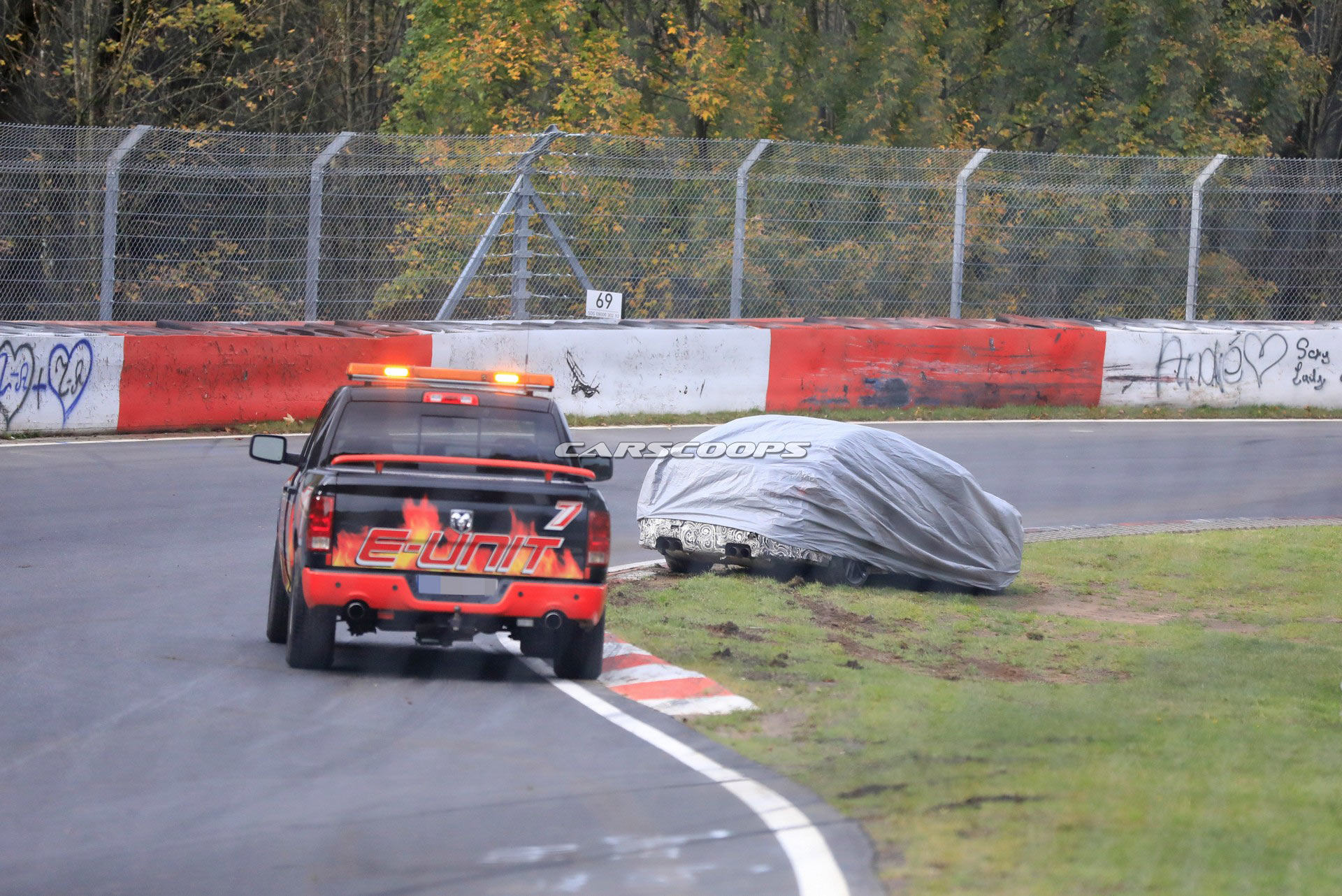 2020 BMW M3 And Porsche 911 GT3 Prototypes Crash On The Nürburgring
