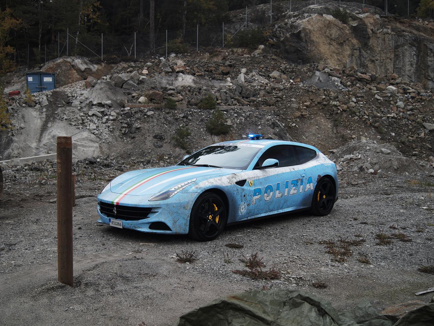 All This Swedish Ferrari FF Wanted Was To Be An Italian Police Car