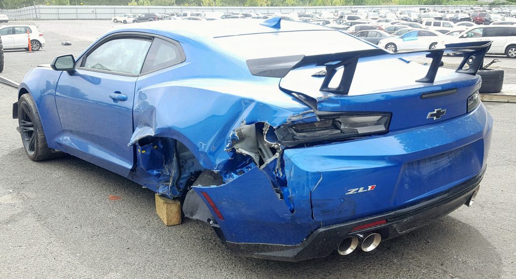  Crashed Camaro ZL1 With Less Than 50 Miles Is Pleading To Be Saved From The Grave