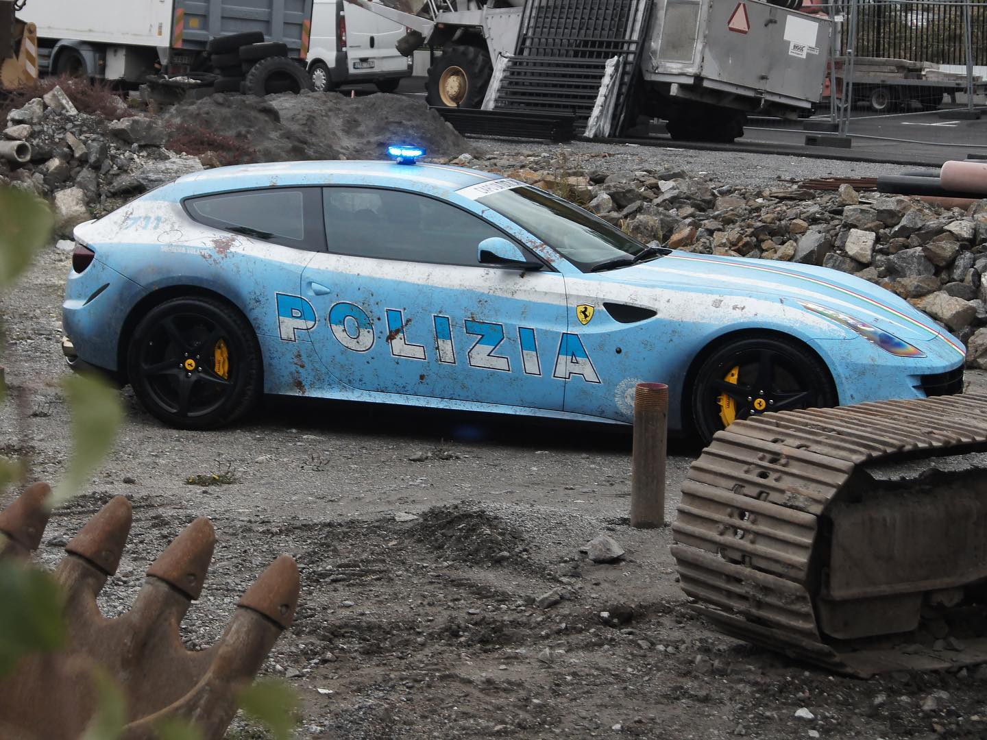 All This Swedish Ferrari FF Wanted Was To Be An Italian Police Car