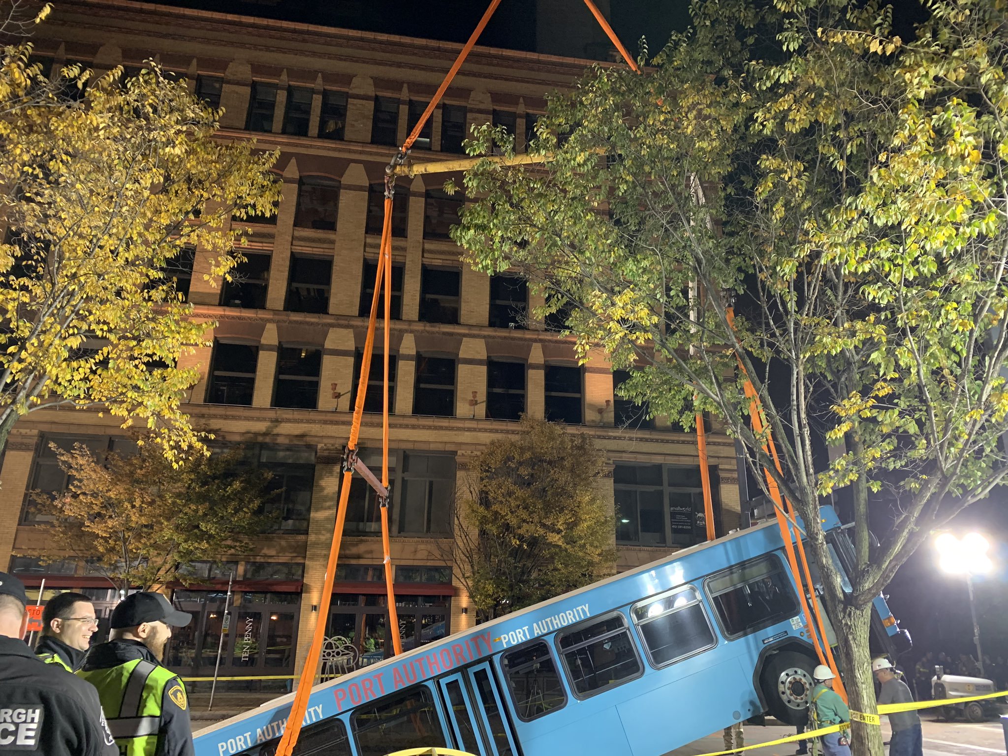 A Giant Sinkhole Swallowed A Bus In Pittsburgh, Munched On A Kia Too