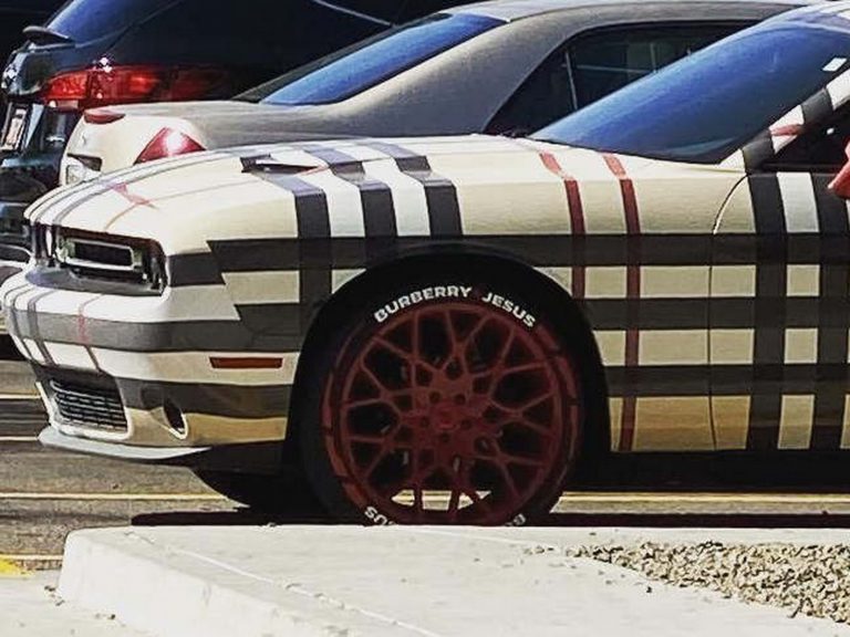 Dodge Challenger And Burberry Plaid Don’t Really Go Well Together, Do ...