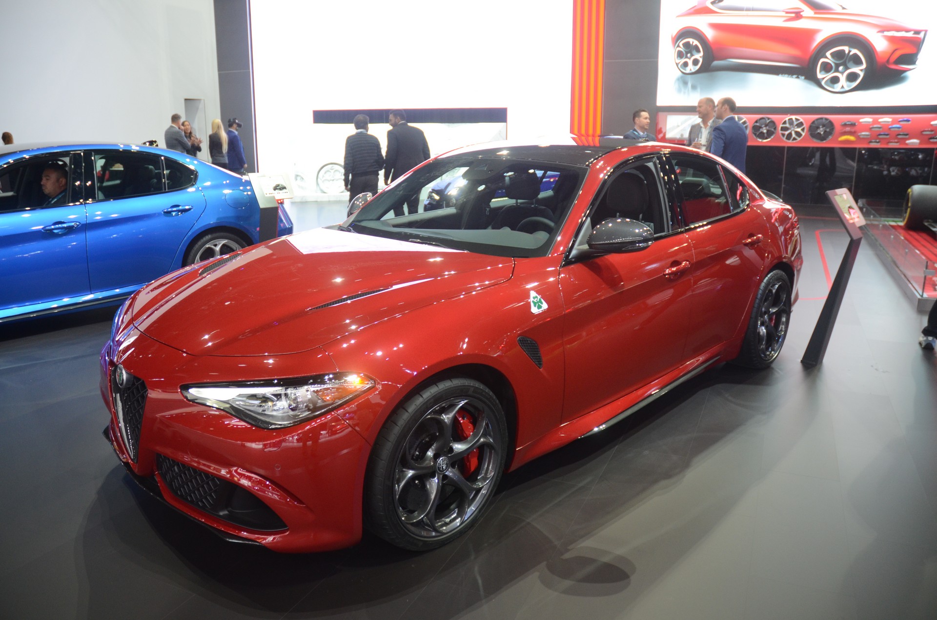 Neon-Green Giulia Quadrifoglio Steals The Lime Light At Alfa’s LA Stand