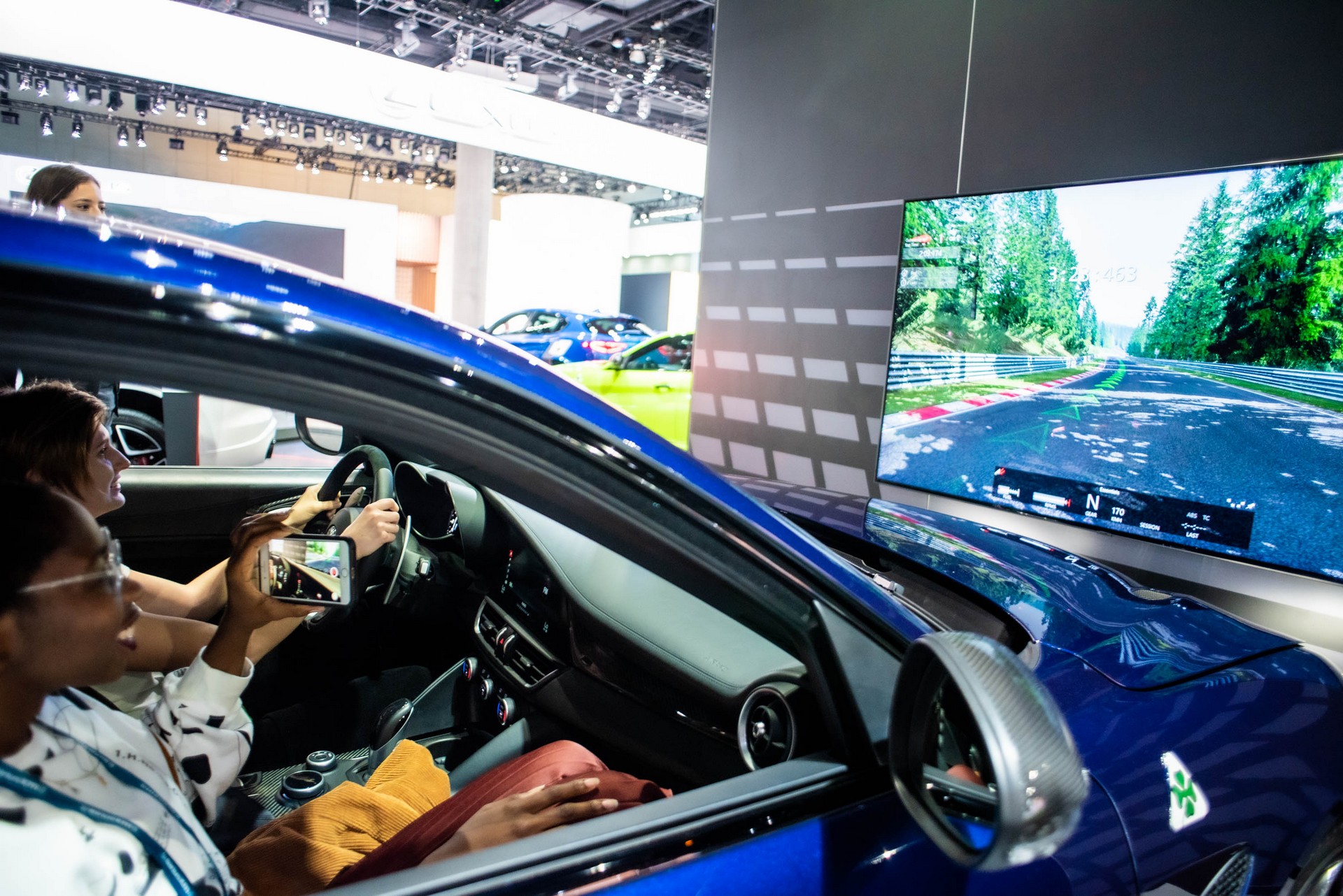 Neon-Green Giulia Quadrifoglio Steals The Lime Light At Alfa’s LA Stand