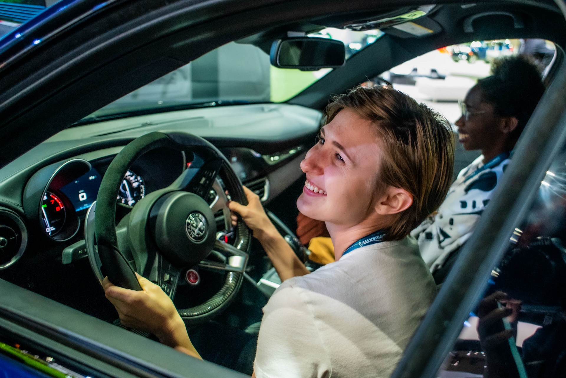 Neon-Green Giulia Quadrifoglio Steals The Lime Light At Alfa’s LA Stand