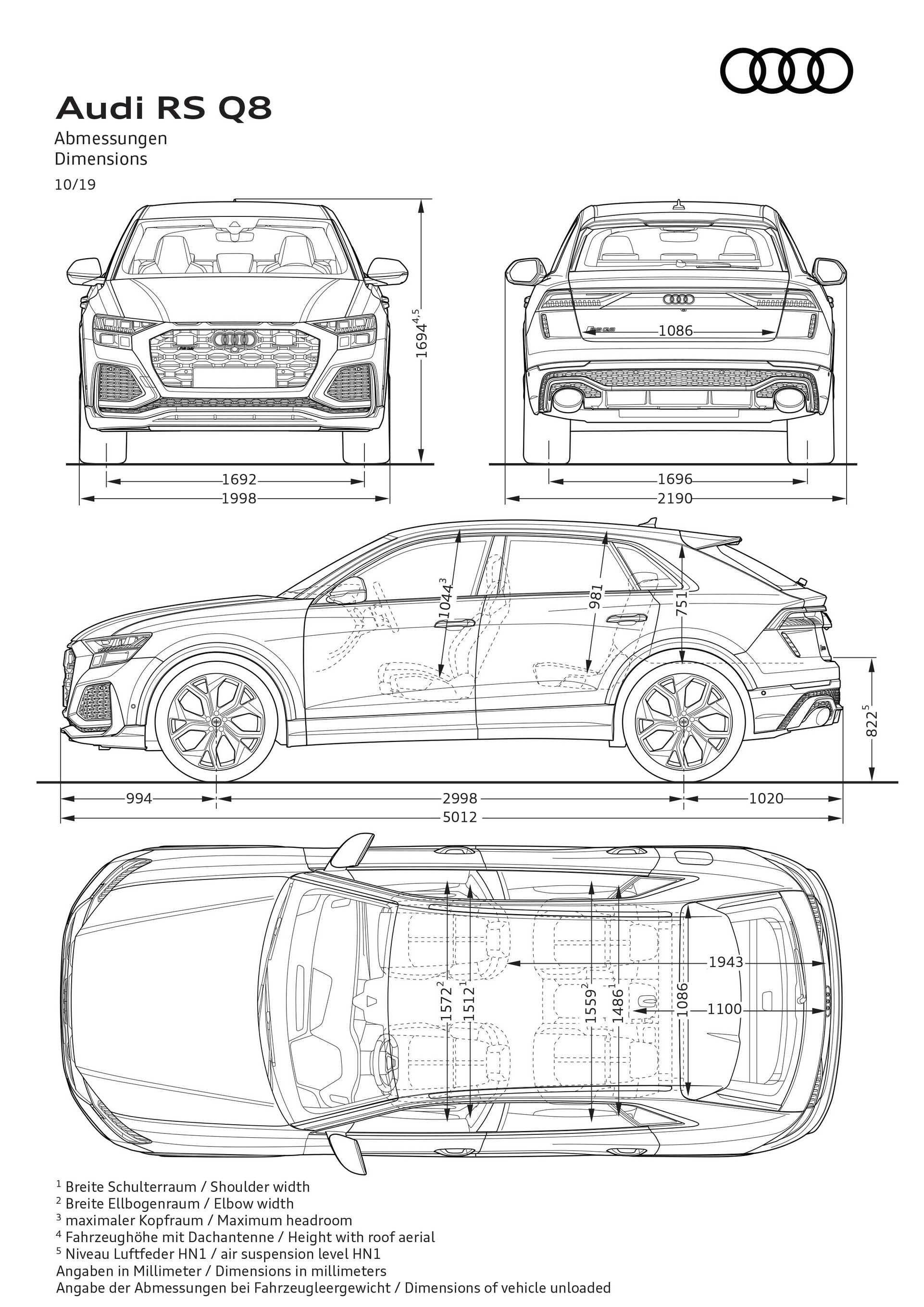 New Audi RS Q8 Is A Ballistic SUV With 591 HP And Mild-Hybrid Tech