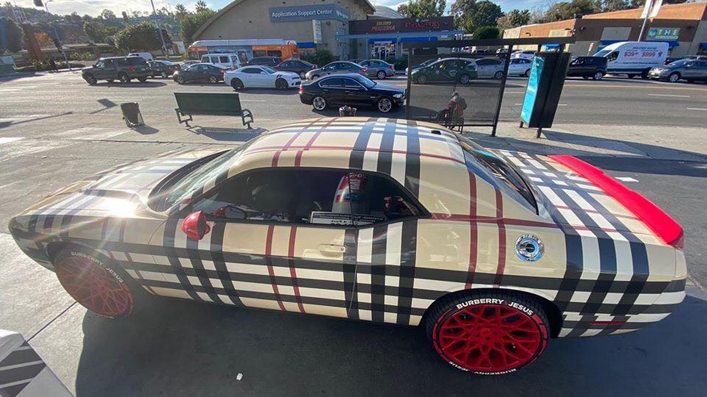 Dodge Challenger And Burberry Plaid Don’t Really Go Well Together, Do ...