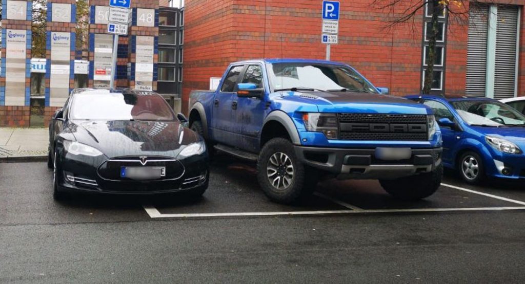  JustICE Served: German Police Carry Away Ford F-150 Blocking EV Charger
