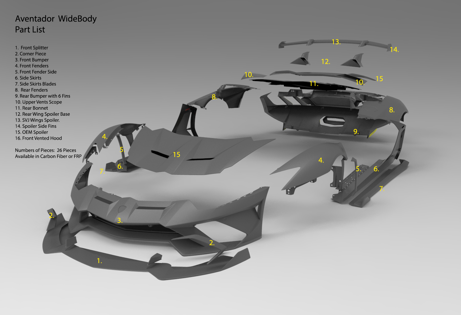 Duke Dynamics’ Centenario-Inspired Lambo Aventador Widebody Kit Costs $50K