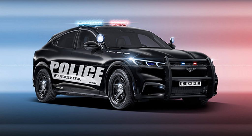  Ford Mustang Mach-E Looks Good In Police Uniform