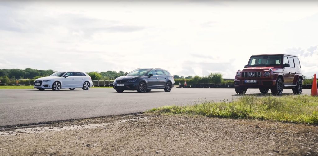  Audi RS3 And Seat Leon Cupra R ST ABT Take On The Mercedes-AMG G63