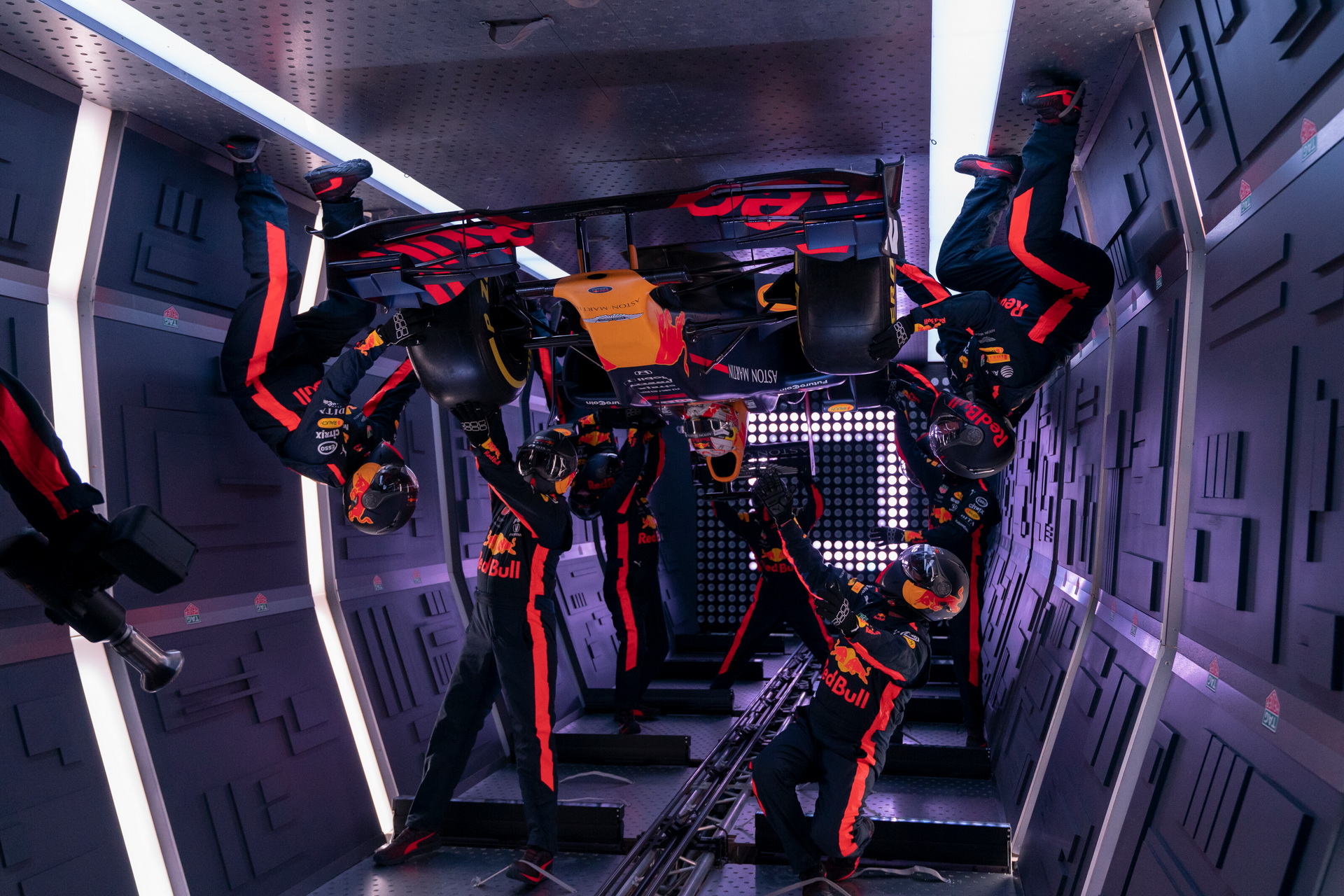Red Bull Racing Got Bored, So They Performed A Zero Gravity Pit Stop