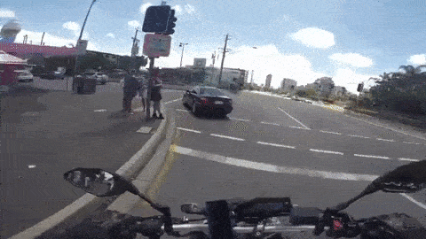 Rider Pulls A Johnny Bravo, Gets Distracted By Girls And Crashes
