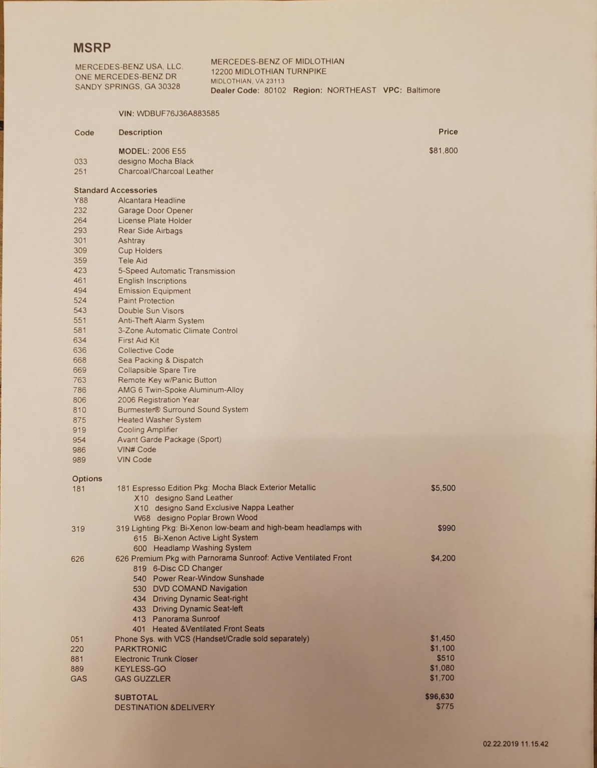 Modded 2006 Mercedes E55 AMG Has Lots Of Performance, But 101k Miles Too