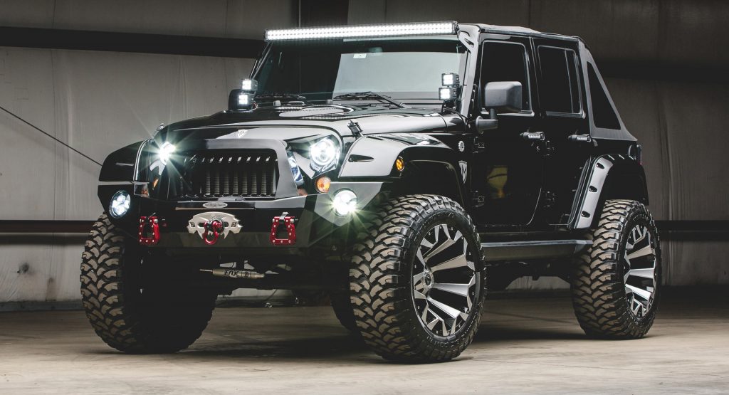  Heavily Modified 2017 Jeep Wrangler Is A Devilish Off-Roader