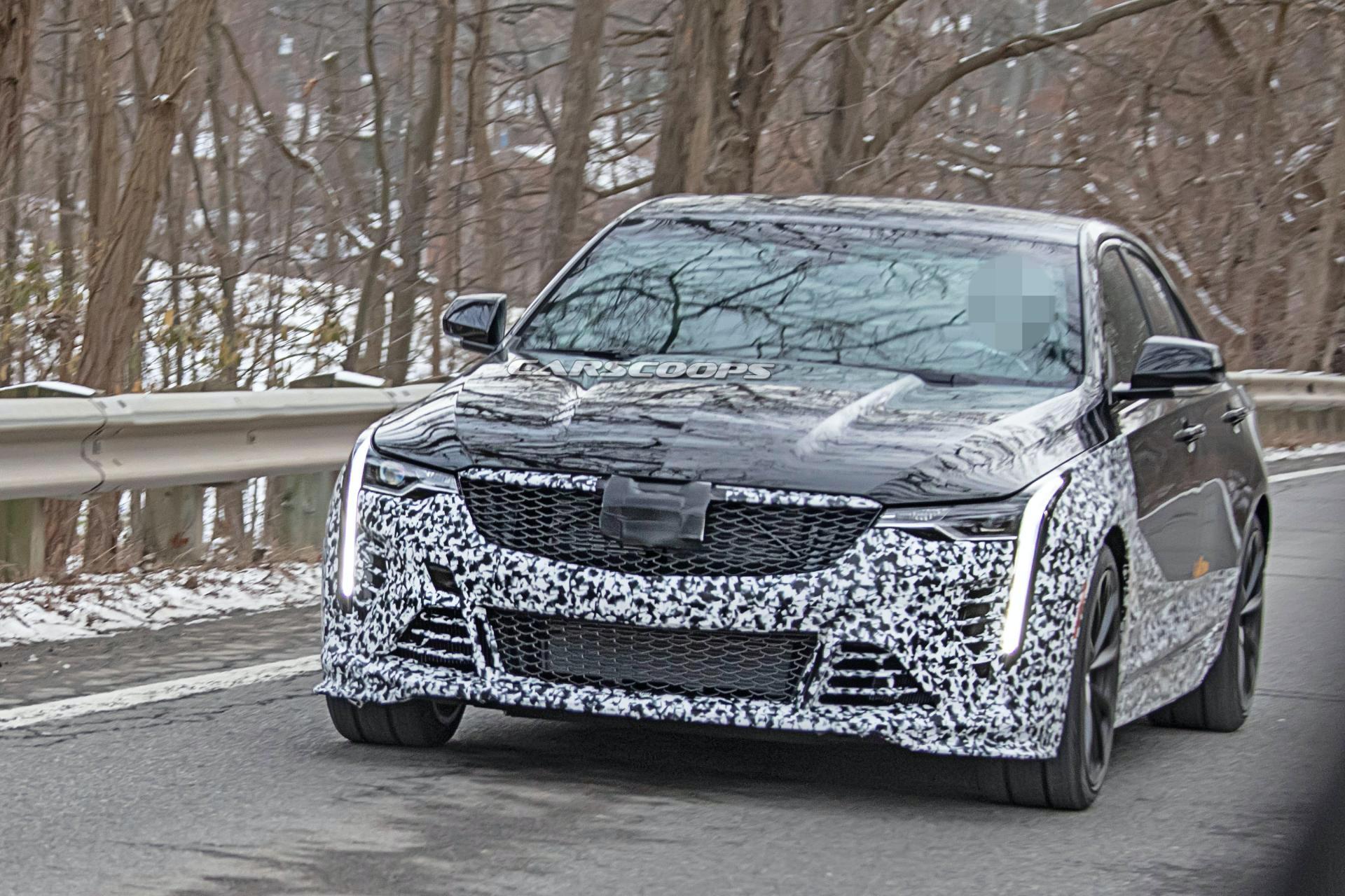 Spied: Cadillac CT4-V Blackwing And CT5-V Blackwing Reveal Subtle Styling Upgrades