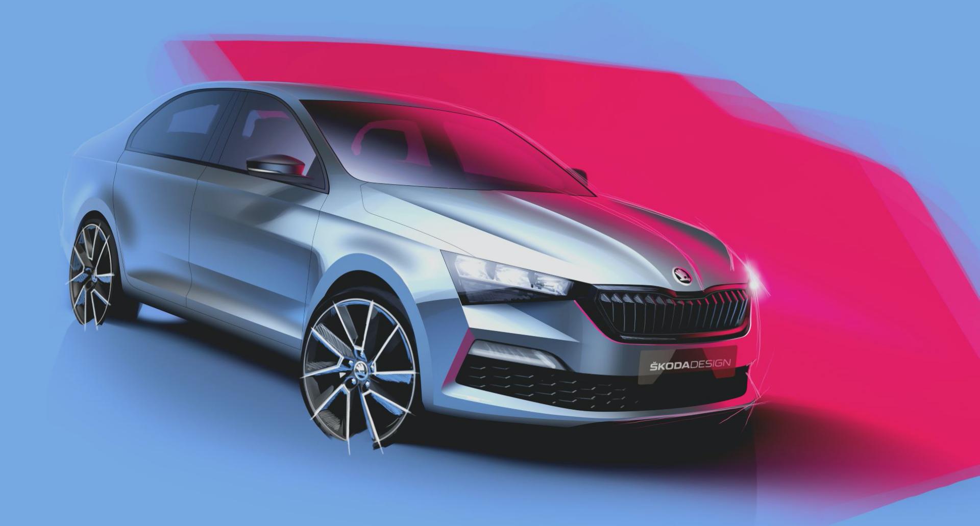 2020 Skoda Rapid For Russia Teased Again In Official Images
