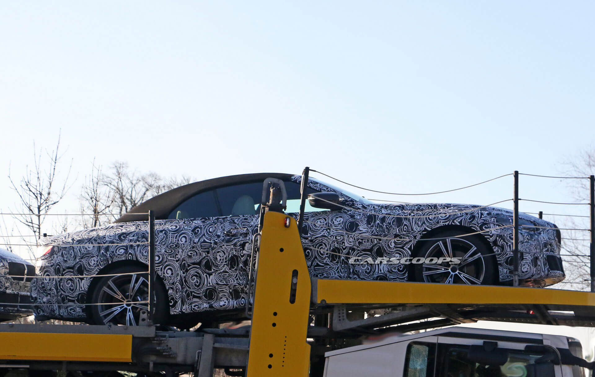 2020 BMW 4-Series Convertible Takes A Break From Testing, Rests On Trailer