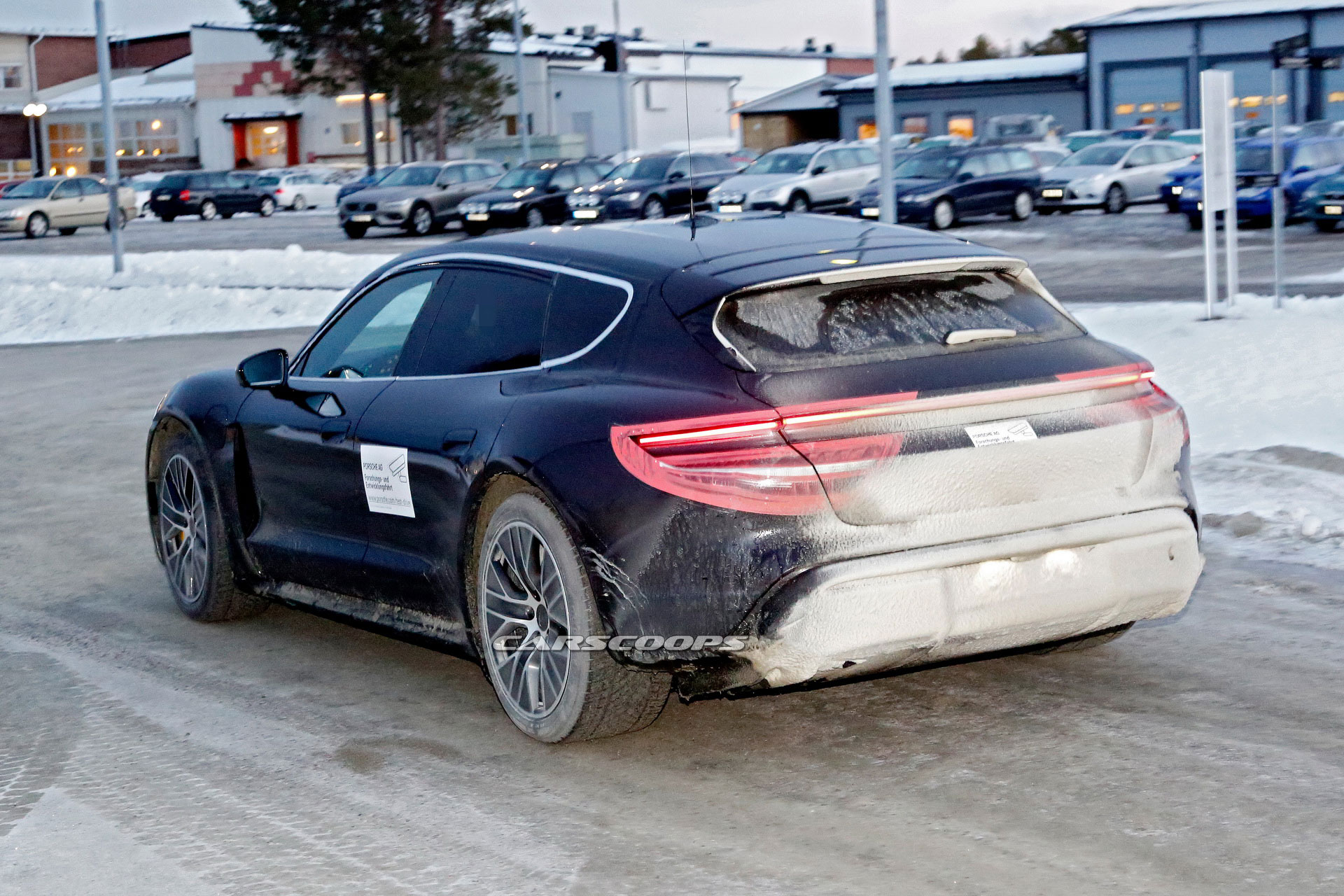 2021 Porsche Taycan Cross Turismo Plays Hide And Seek During Cold Weather Testing