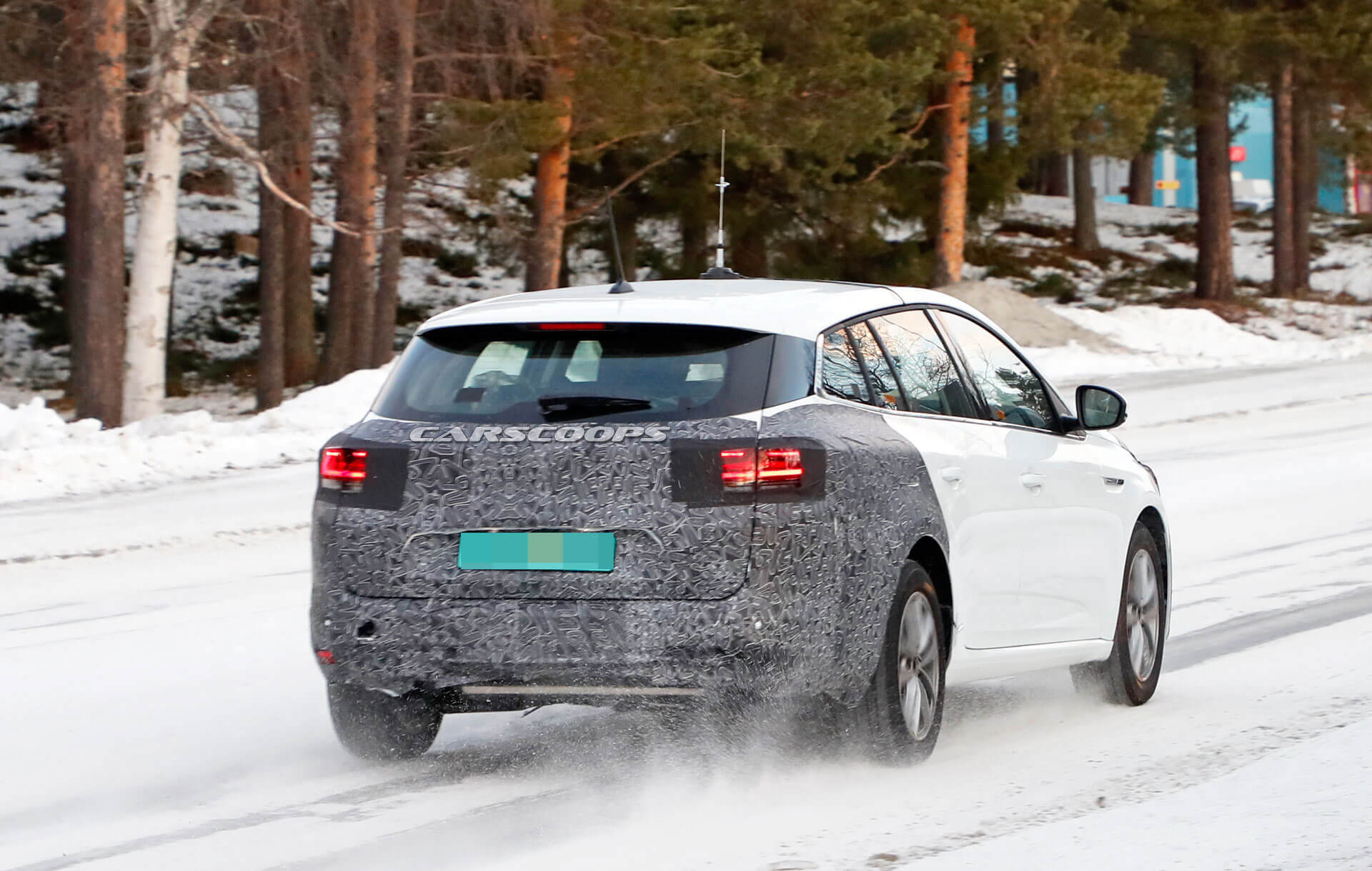 2020 Renault Megane Facelift Spied Hiding New Face As It Heads To Geneva