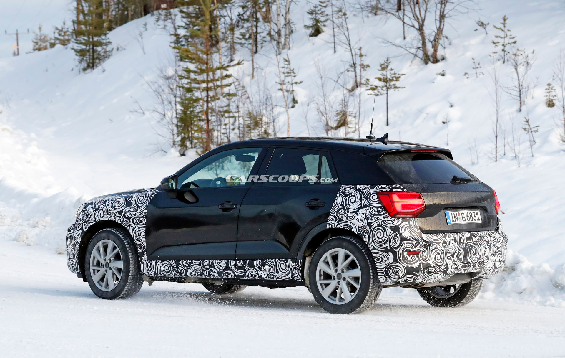 Facelifted Audi Q2 Looks Like A Cute Snow Bunny In Sweden
