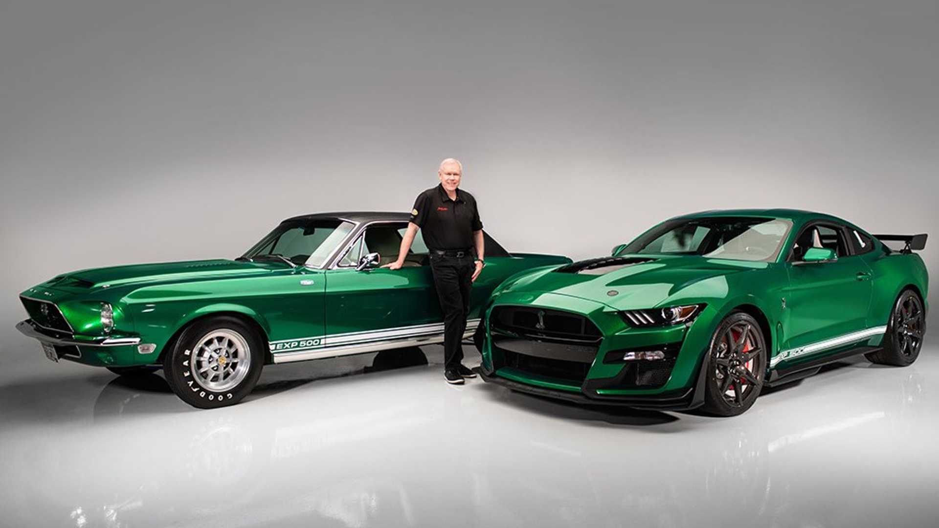 Green 2020 Ford Mustang Shelby GT500 Remembers The 1968 EXP500 Prototype