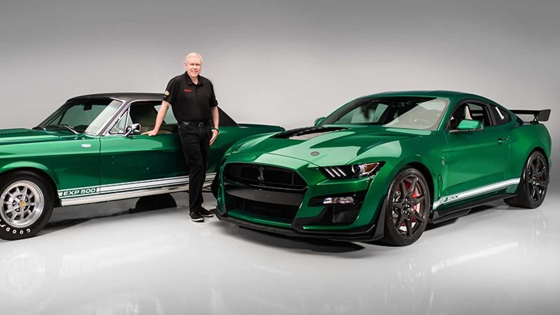 Green 2020 Ford Mustang Shelby GT500 Remembers The 1968 EXP500 Prototype