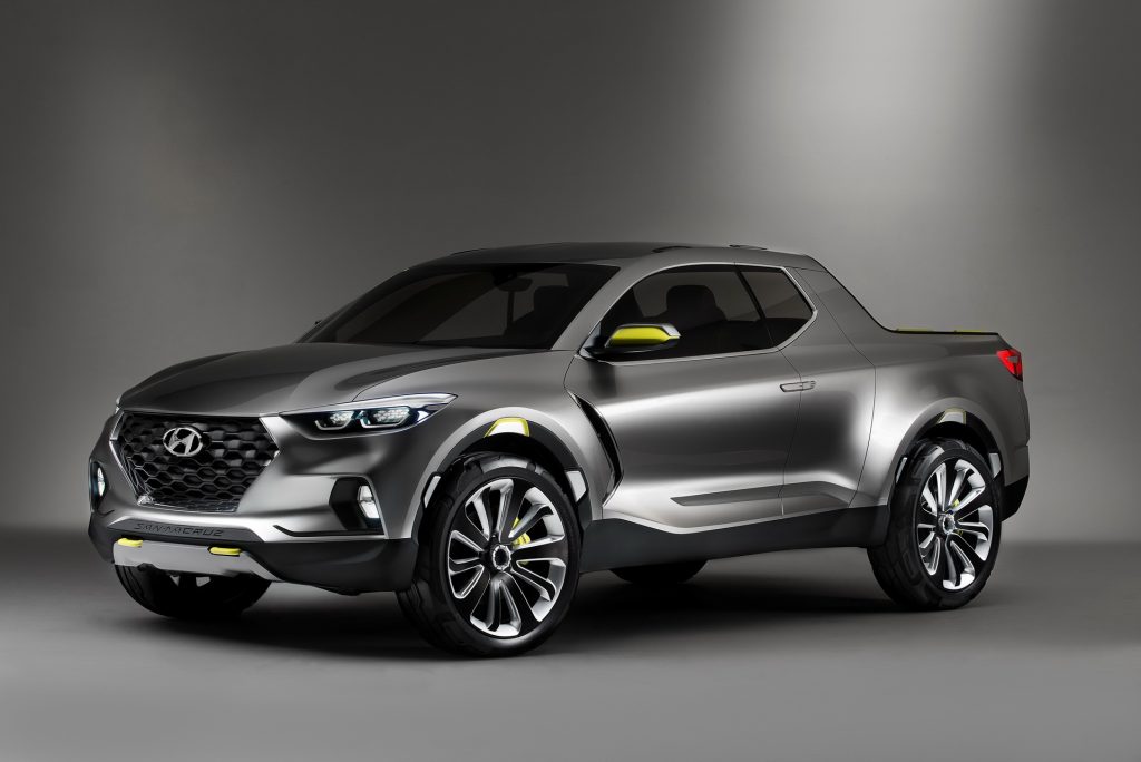 2021 Hyundai Santa Cruz Pickup Spotted In Four-Door Crew Cab ...