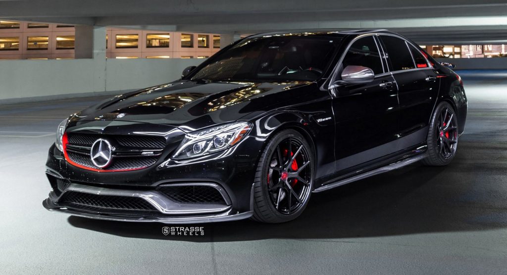  Mercedes-AMG C63 S Ready To Bite Your Face Off With Carbon-Look Wheels
