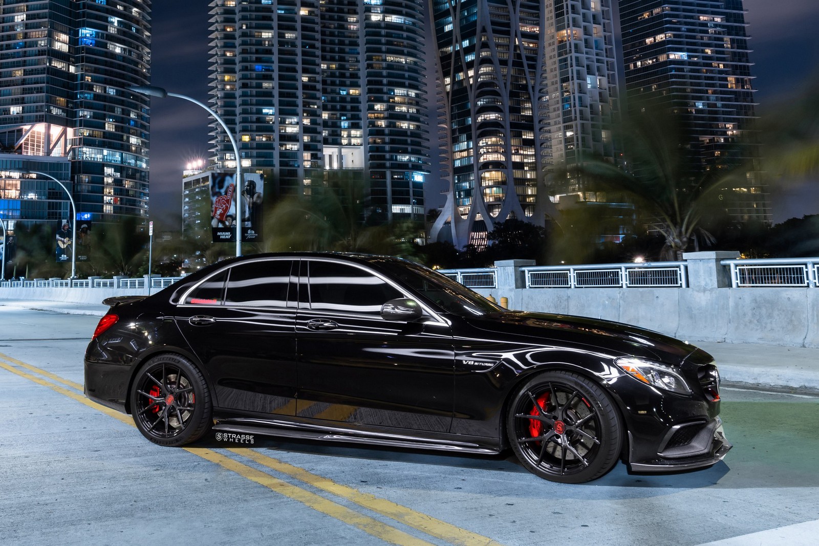 Mercedes-AMG C63 S Ready To Bite Your Face Off With Carbon-Look Wheels
