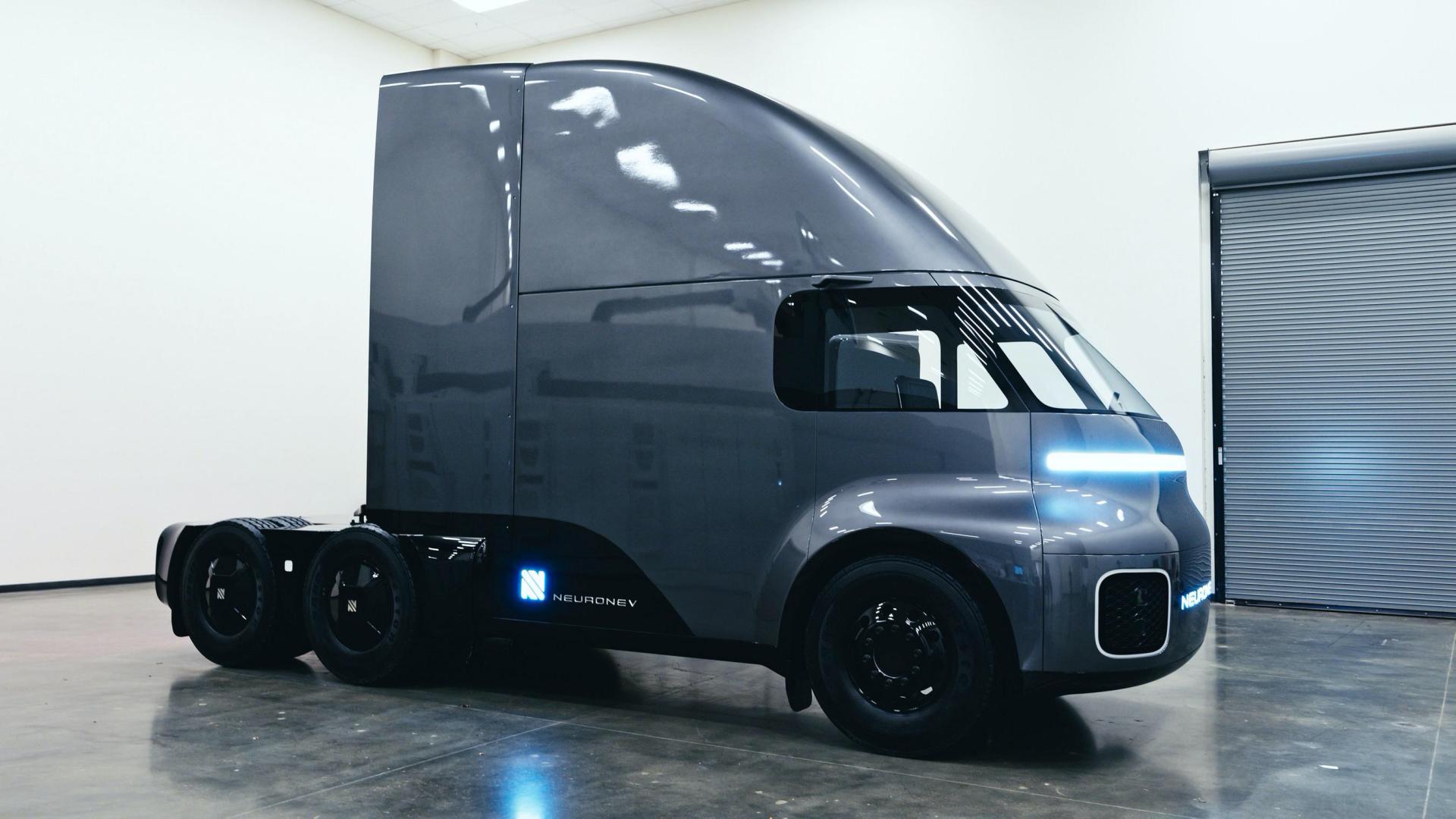 Neuron EV Torq Electric Semi Truck Introduces Itself In Real-Life Photos And Video