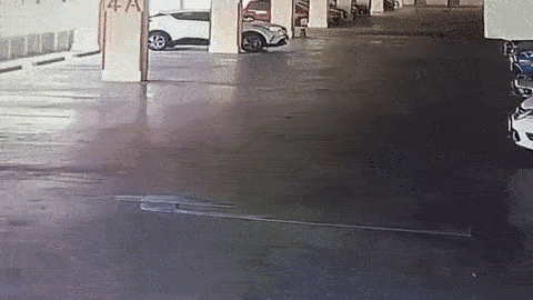 Toyota C-HR Driver Almost Reverses Off Four Story Parking Garage