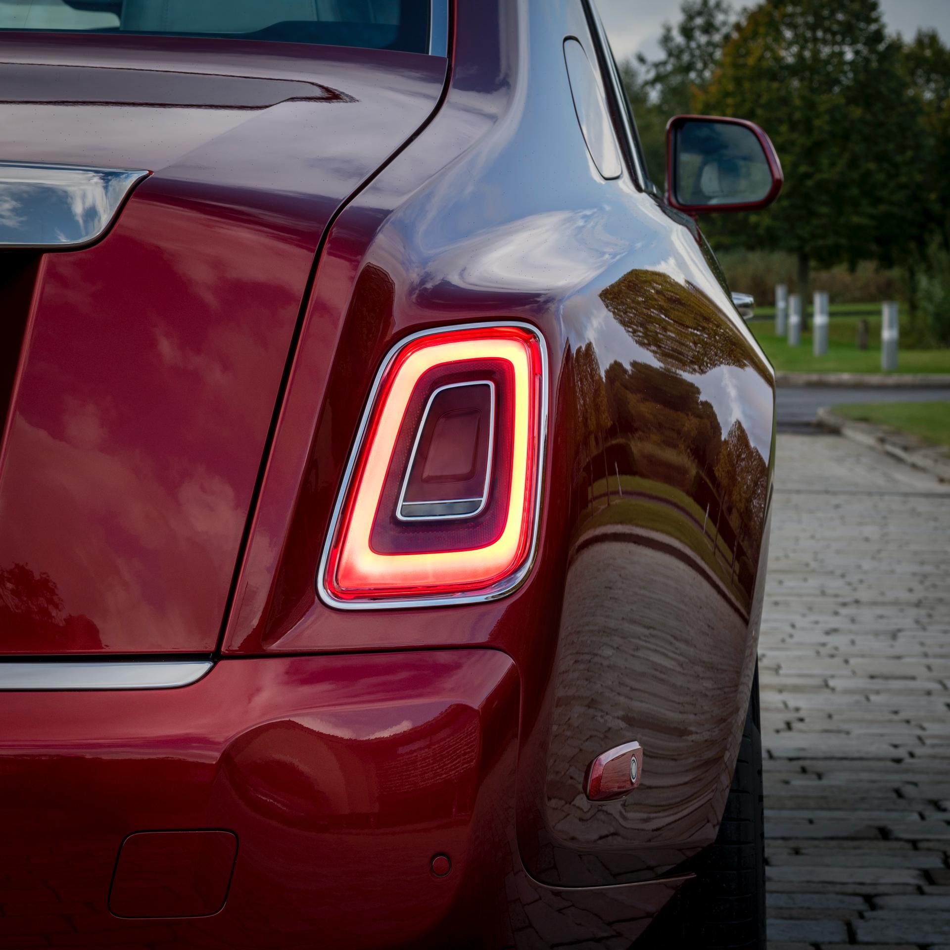 One-Off Red Rolls Royce Phantom Has Crystal Particles Fused In Its Paint