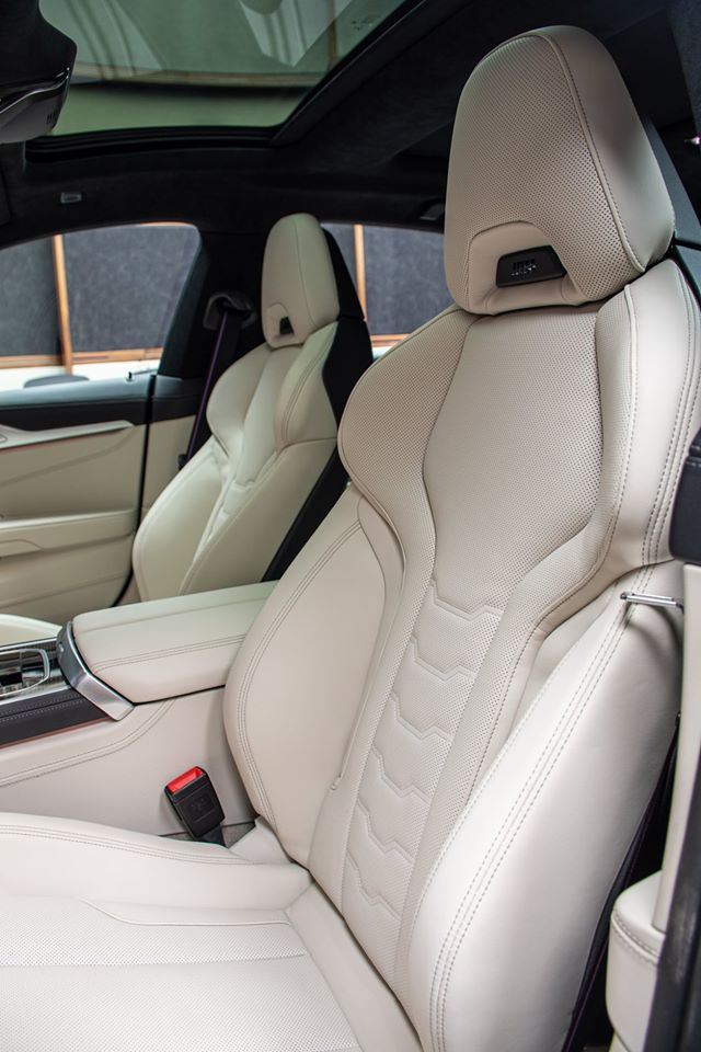 This BMW M850i Gran Coupe Boasts A Carbon Black Metallic Crust And An Ivory White Filling