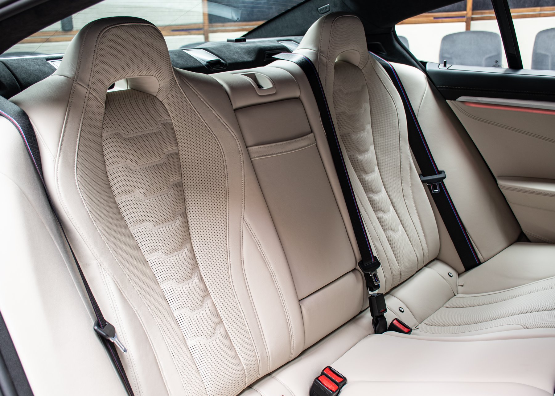 This BMW M850i Gran Coupe Boasts A Carbon Black Metallic Crust And An Ivory White Filling