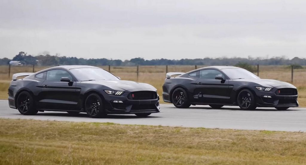  Hennessey Shows The Gap Between A Stock Ford Mustang GT350R And Their 858HP Stallion