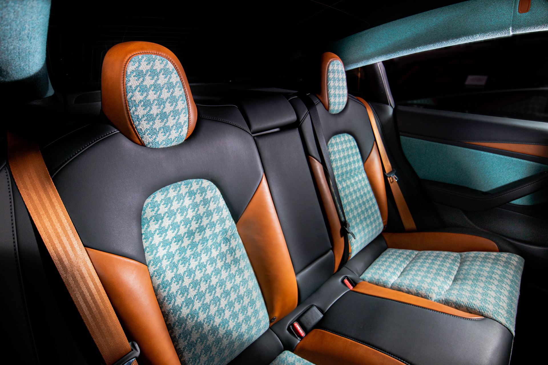 Vilner Endows Tesla Model 3 With A Tastefully Colorful Interior