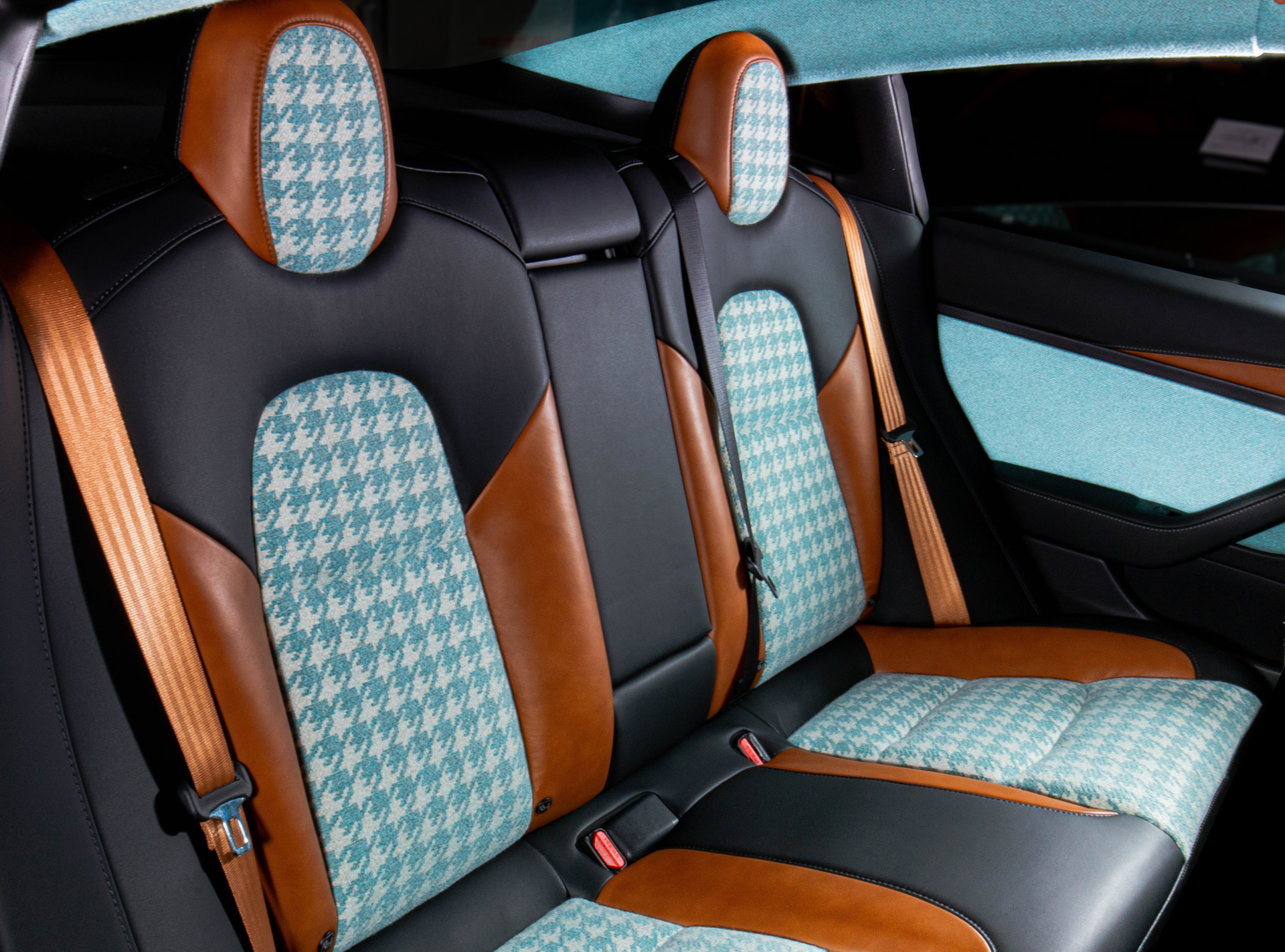 Vilner Endows Tesla Model 3 With A Tastefully Colorful Interior