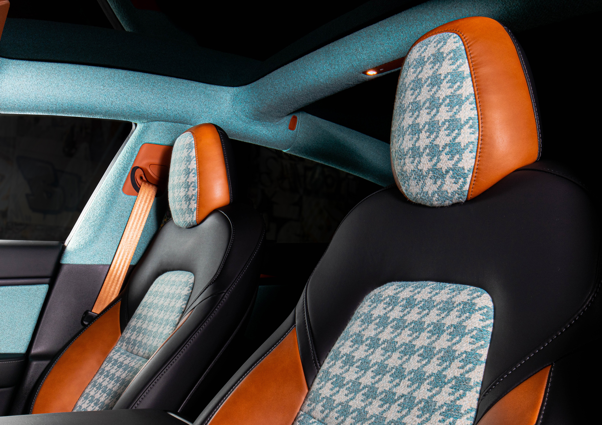 Vilner Endows Tesla Model 3 With A Tastefully Colorful Interior