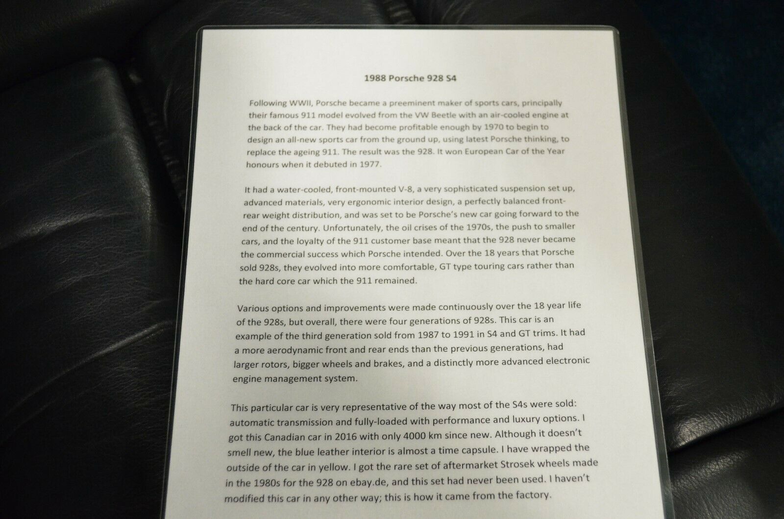 3k Mile 1988 Porsche 928 Looks Like It Just Rolled Out Of The Factory