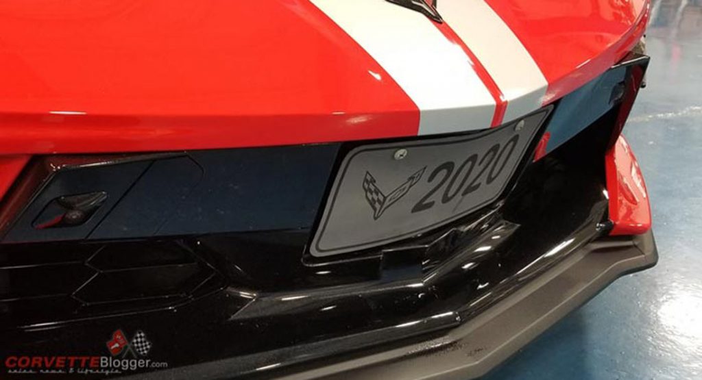 The 2020 Corvette C8 Has A Neat Front License Plate Holder