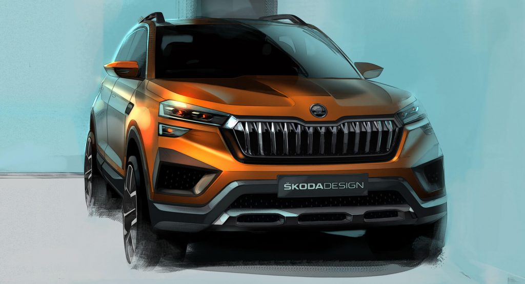  Skoda Vision In Concept Previewed In Official Sketches Ahead Of February Debut
