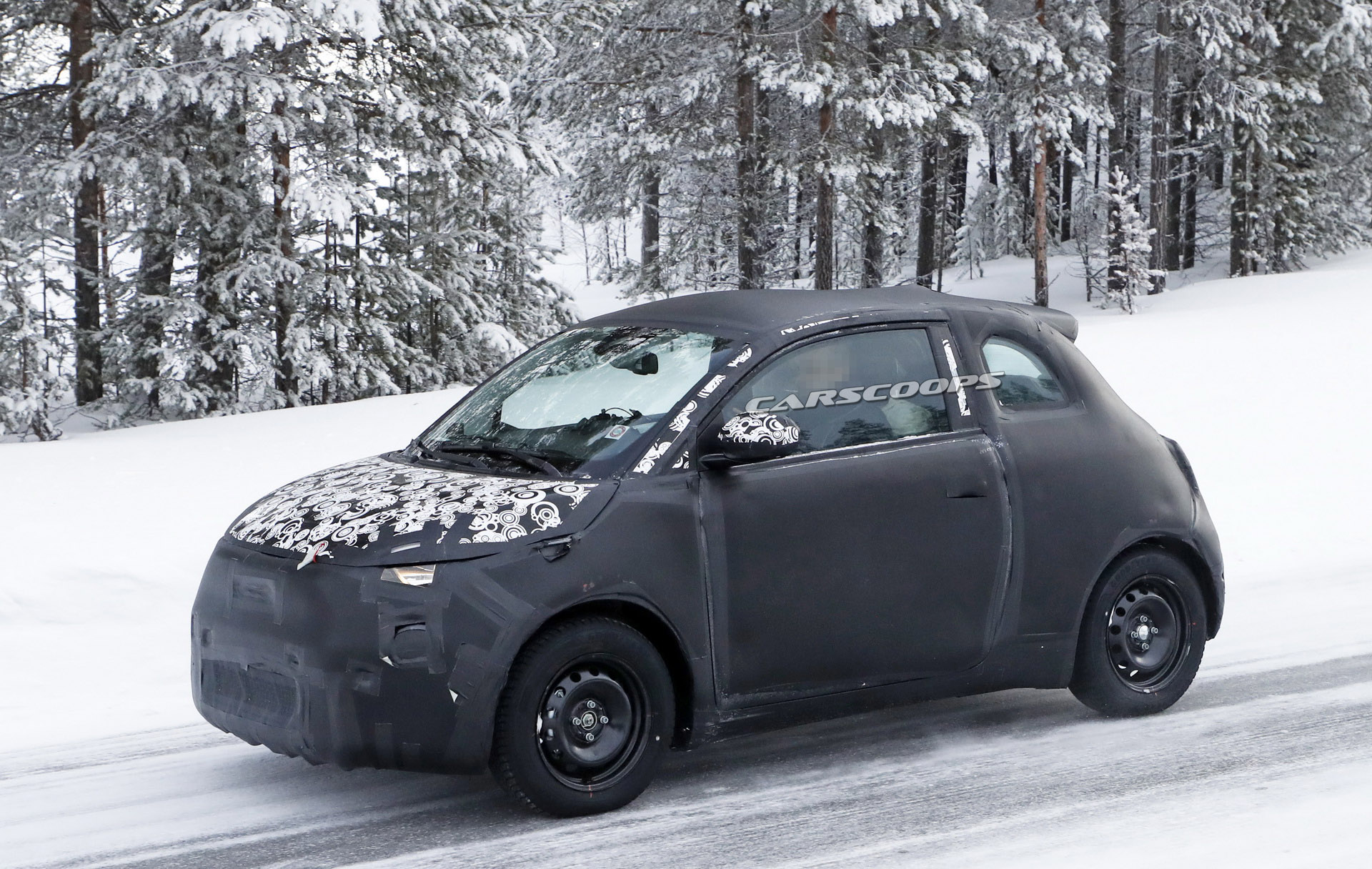 New 2021 Fiat 500e Electric City Car Spied Wearing Production Body