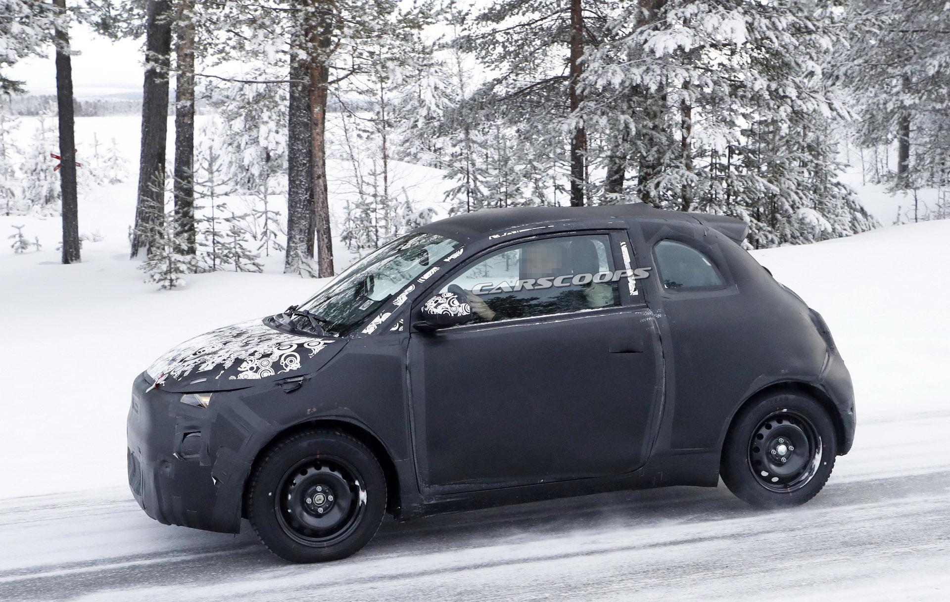 New 2021 Fiat 500e Electric City Car Spied Wearing Production Body